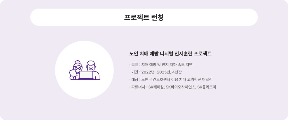 프로젝트 런칭에 대한 이미지 입니다. 자세한 사항은 아래 내용을 참조하세요.