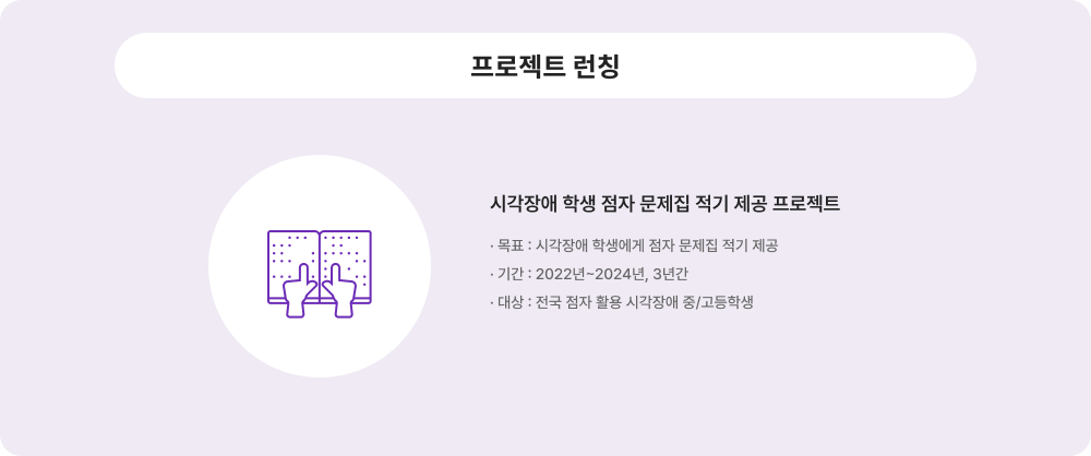 프로젝트 런칭에 대한 이미지 입니다. 자세한 사항은 아래 내용을 참조하세요.